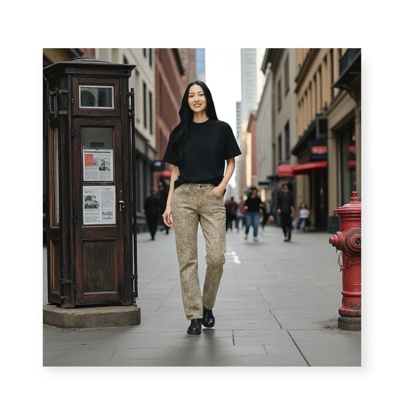 Vintage Denim - Vintage 90’s: Overdrive by Equinox Jeans ❤︎ Snakeskin Print ❤︎ Made in Italy ❤︎